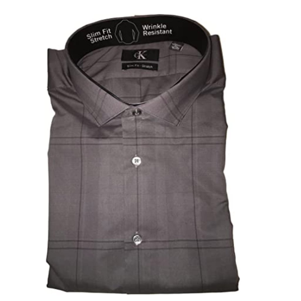 Calvin Klein Mens Slim-Fit Non-Iron Tailored Shirt
